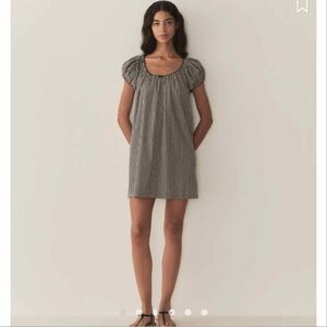 NWT Doen Julia Dress in Noir La Maddalena Gingham  Size XS